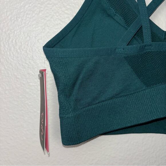 NWT Ryka Strappy Sports Bra-Size Women's Size Large Deep Green - Picture 9 of 13